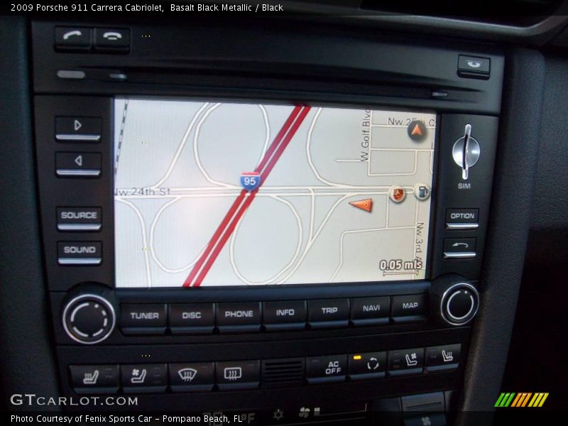 Basalt Black Metallic / Black 2009 Porsche 911 Carrera Cabriolet