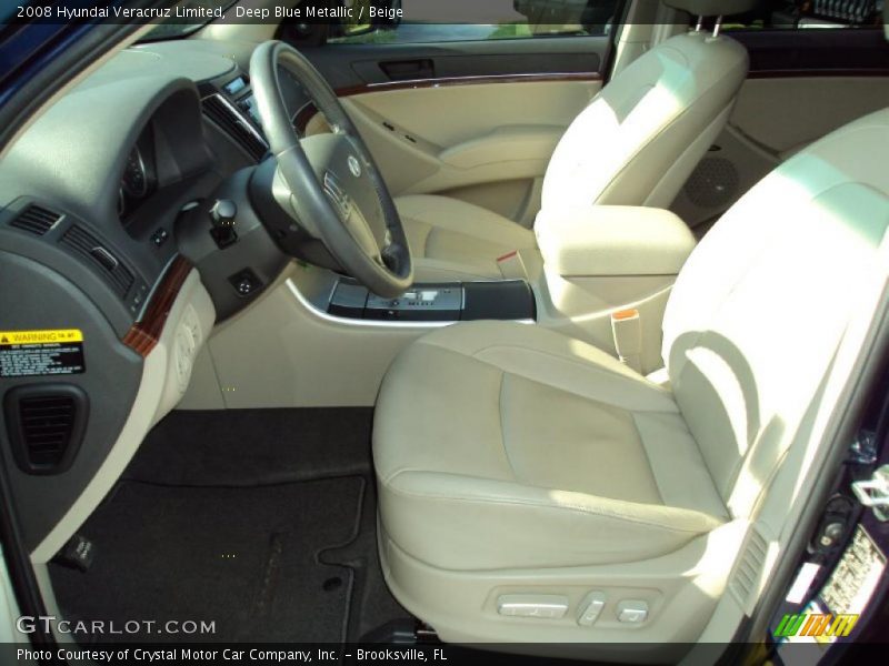 Deep Blue Metallic / Beige 2008 Hyundai Veracruz Limited