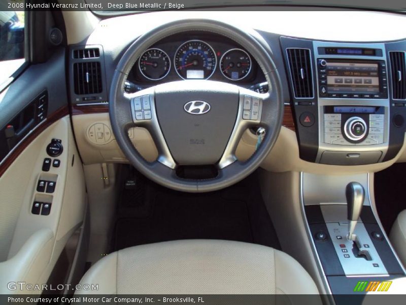 Deep Blue Metallic / Beige 2008 Hyundai Veracruz Limited