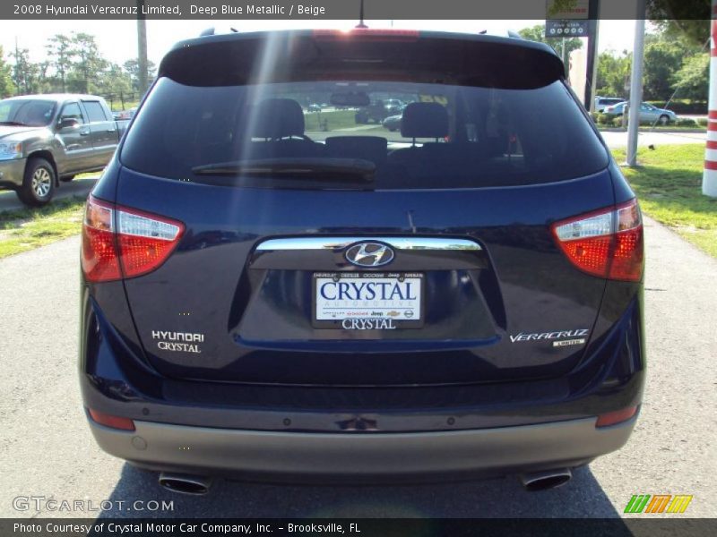 Deep Blue Metallic / Beige 2008 Hyundai Veracruz Limited