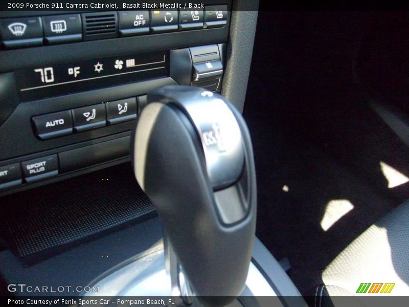 Basalt Black Metallic / Black 2009 Porsche 911 Carrera Cabriolet