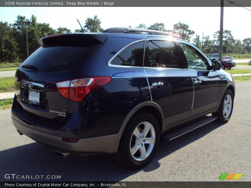 Deep Blue Metallic / Beige 2008 Hyundai Veracruz Limited