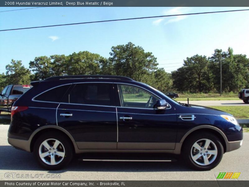 Deep Blue Metallic / Beige 2008 Hyundai Veracruz Limited