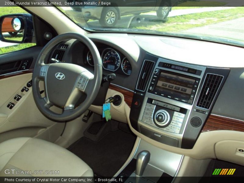 Deep Blue Metallic / Beige 2008 Hyundai Veracruz Limited