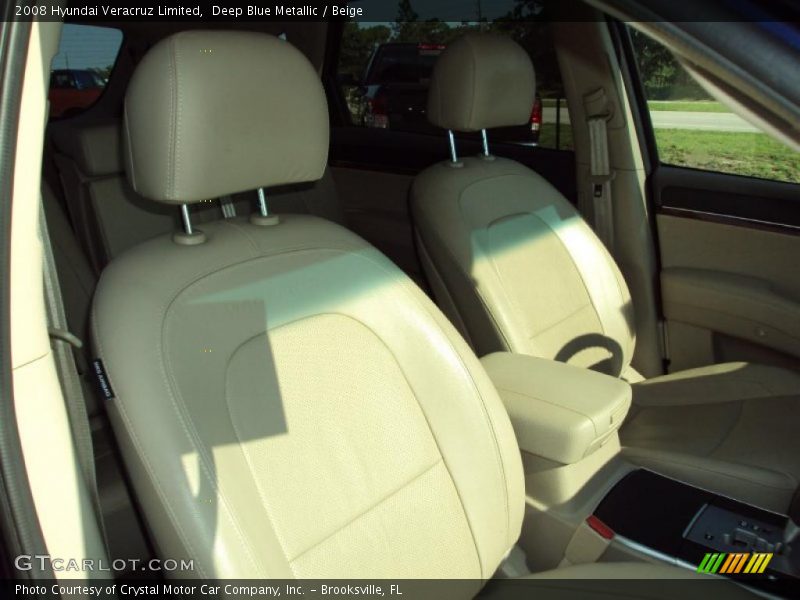 Deep Blue Metallic / Beige 2008 Hyundai Veracruz Limited