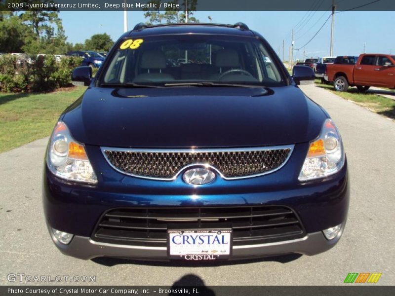 Deep Blue Metallic / Beige 2008 Hyundai Veracruz Limited