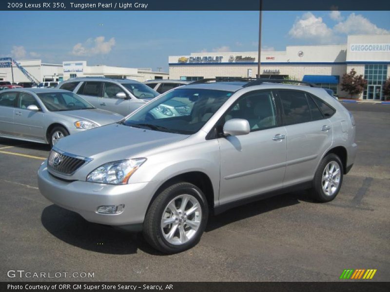 Tungsten Pearl / Light Gray 2009 Lexus RX 350