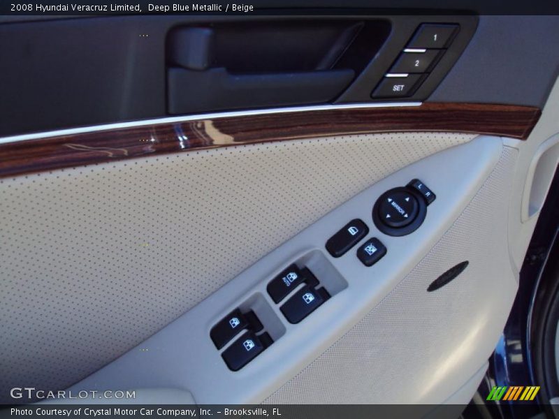 Deep Blue Metallic / Beige 2008 Hyundai Veracruz Limited