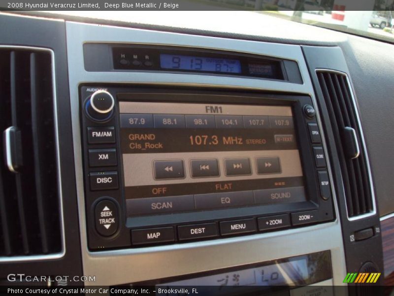 Deep Blue Metallic / Beige 2008 Hyundai Veracruz Limited