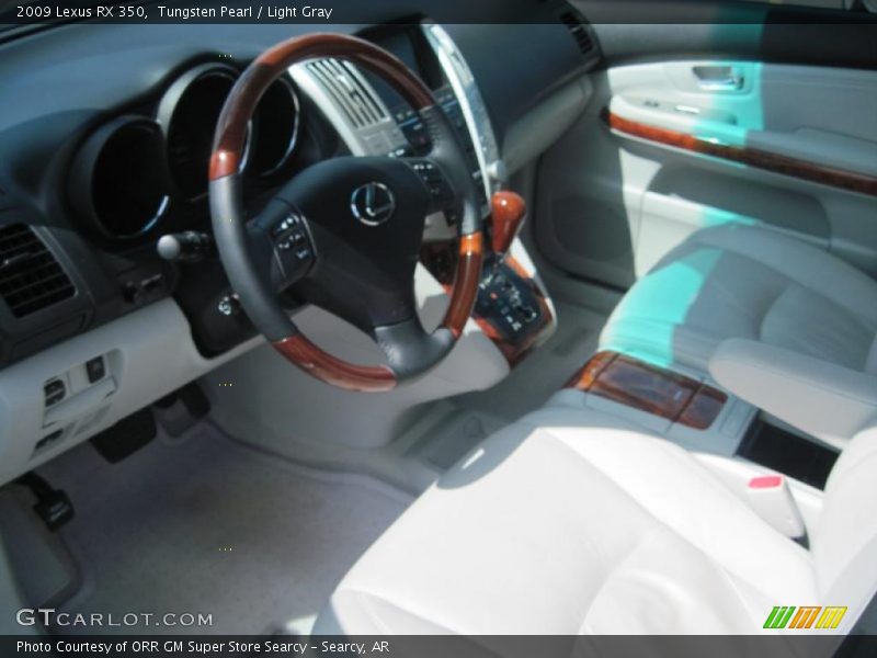 Tungsten Pearl / Light Gray 2009 Lexus RX 350