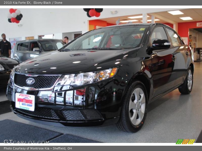 Ebony Black / Stone 2010 Kia Forte EX
