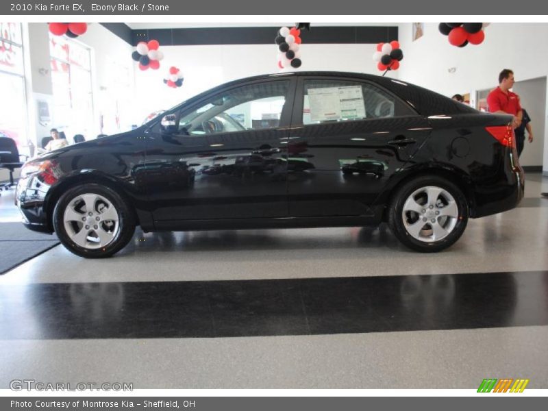 Ebony Black / Stone 2010 Kia Forte EX