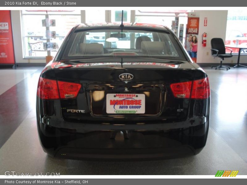 Ebony Black / Stone 2010 Kia Forte EX