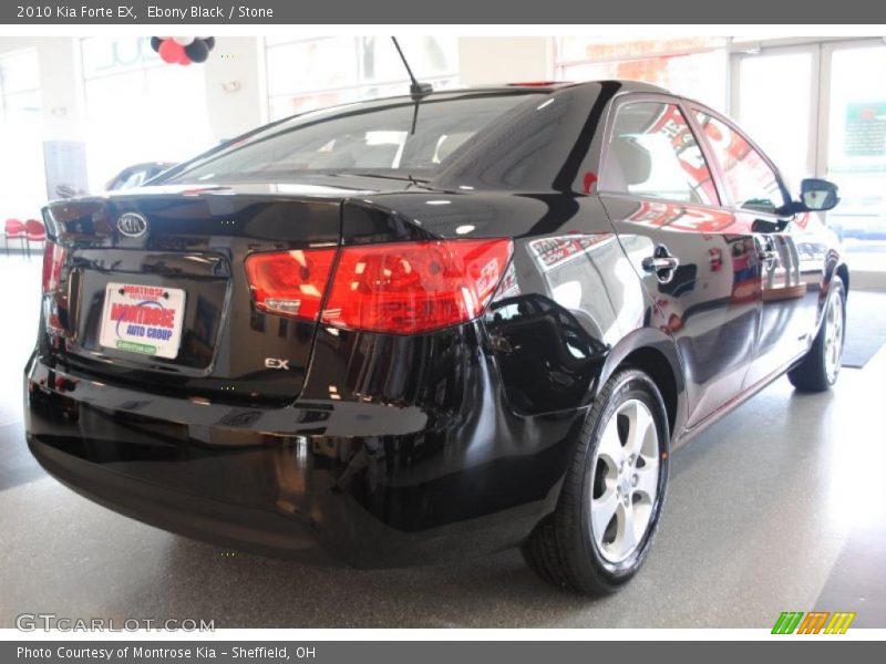 Ebony Black / Stone 2010 Kia Forte EX