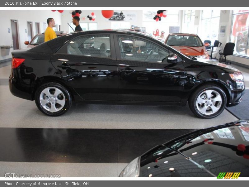 Ebony Black / Stone 2010 Kia Forte EX