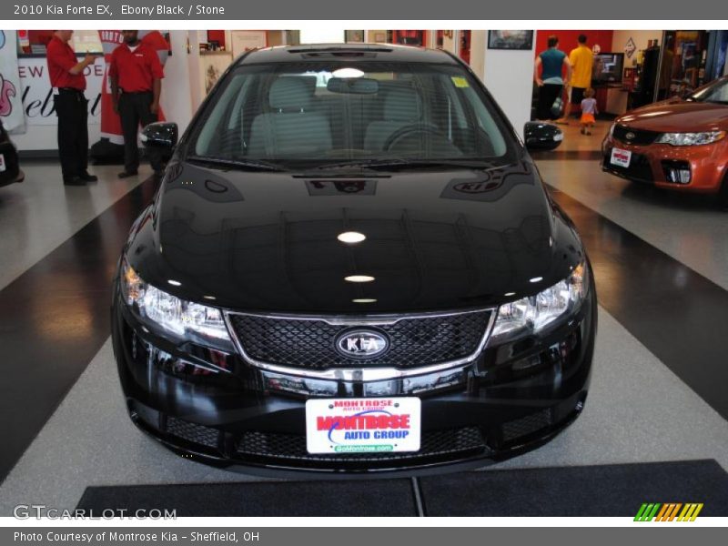 Ebony Black / Stone 2010 Kia Forte EX