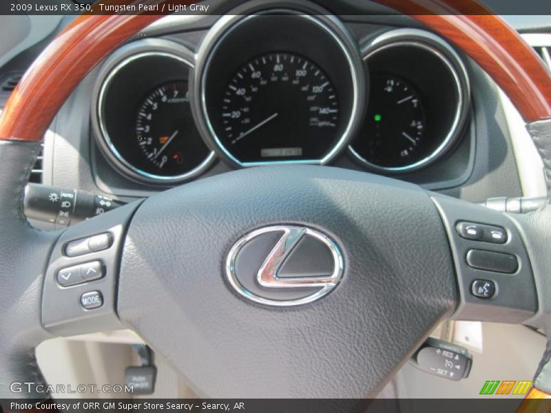 Tungsten Pearl / Light Gray 2009 Lexus RX 350