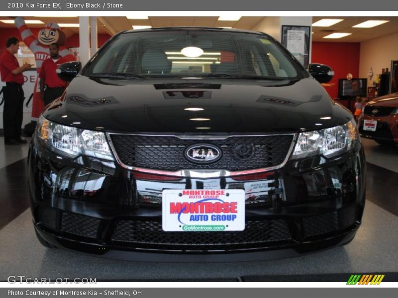 Ebony Black / Stone 2010 Kia Forte EX