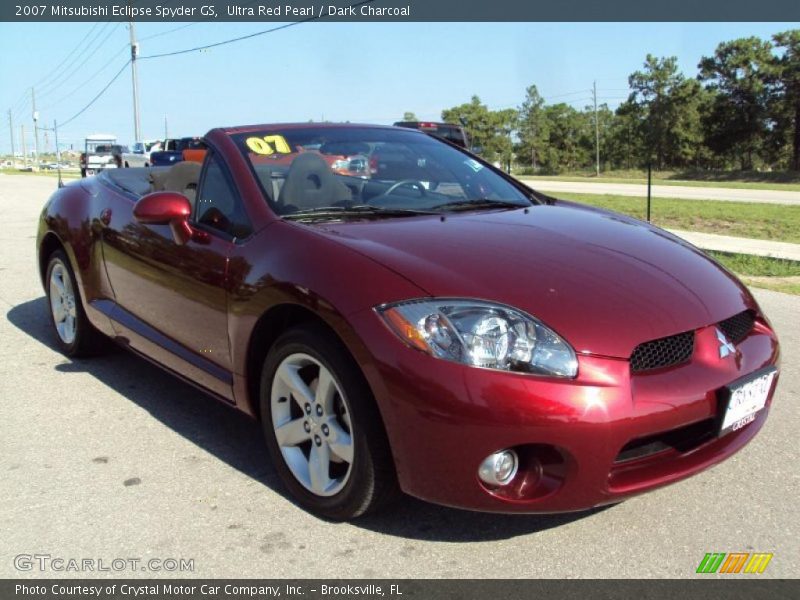 Ultra Red Pearl / Dark Charcoal 2007 Mitsubishi Eclipse Spyder GS