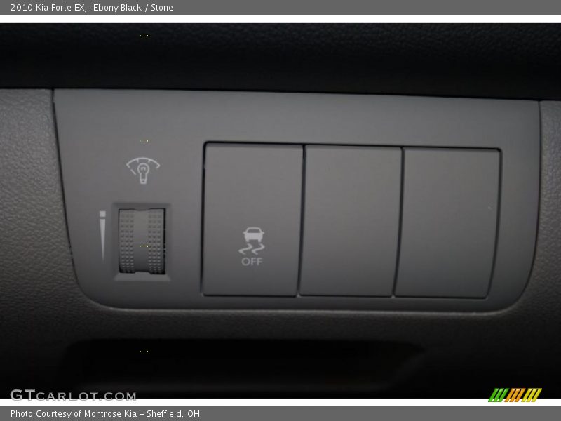 Ebony Black / Stone 2010 Kia Forte EX