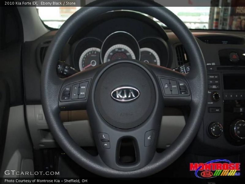 Ebony Black / Stone 2010 Kia Forte EX