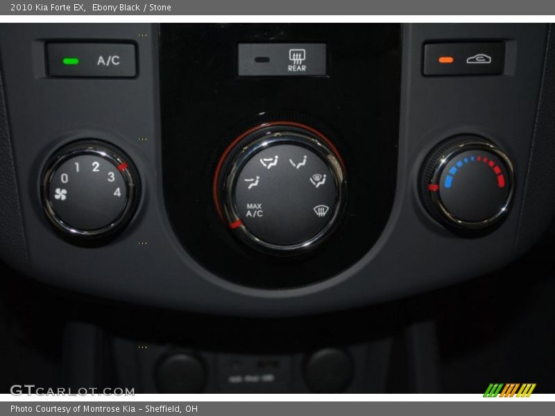 Ebony Black / Stone 2010 Kia Forte EX