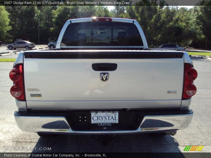 Bright Silver Metallic / Medium Slate Gray 2007 Dodge Ram 1500 SLT Quad Cab