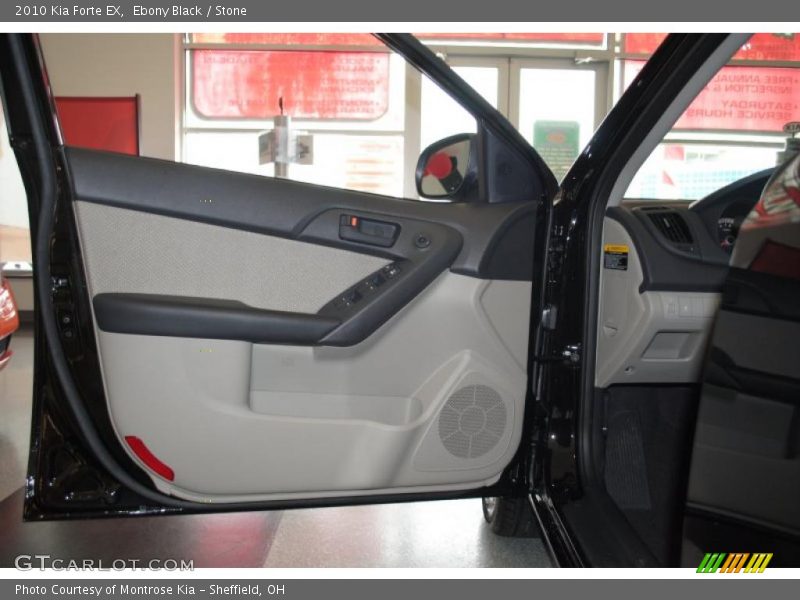 Ebony Black / Stone 2010 Kia Forte EX