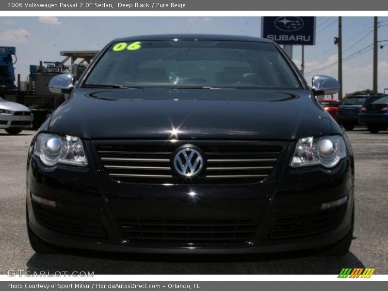 Deep Black / Pure Beige 2006 Volkswagen Passat 2.0T Sedan