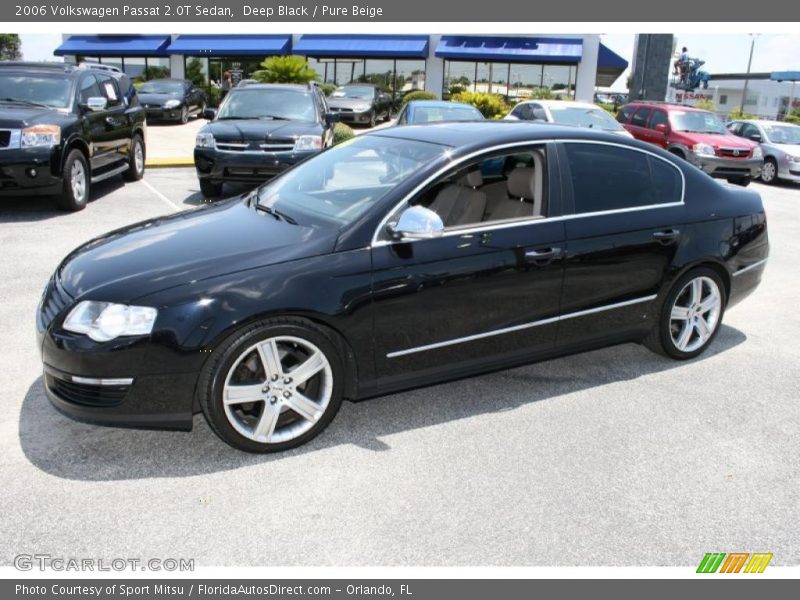 Deep Black / Pure Beige 2006 Volkswagen Passat 2.0T Sedan