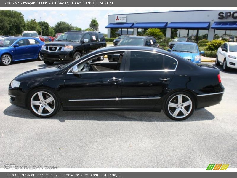 Deep Black / Pure Beige 2006 Volkswagen Passat 2.0T Sedan