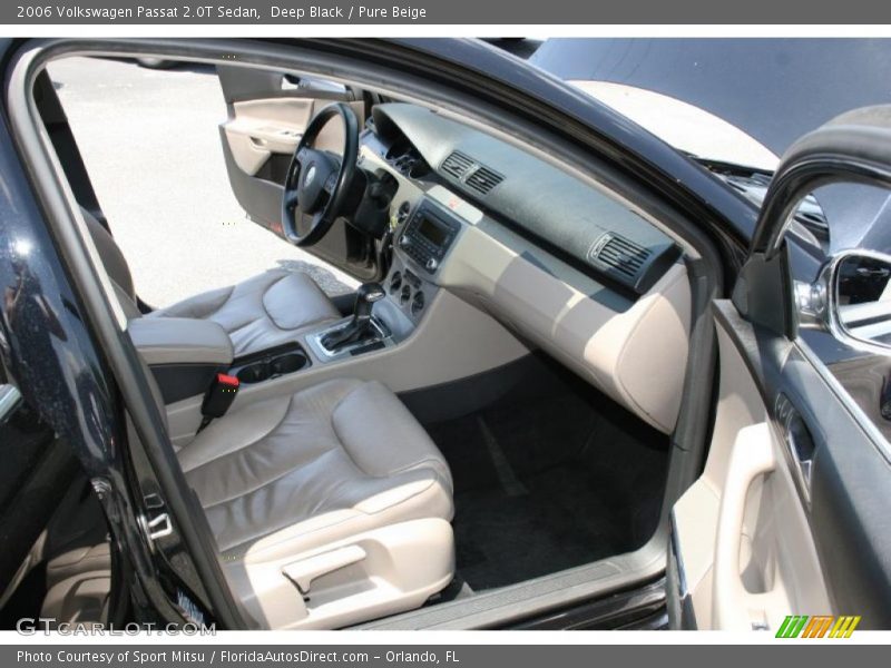 Deep Black / Pure Beige 2006 Volkswagen Passat 2.0T Sedan