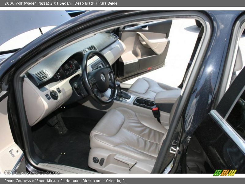 Deep Black / Pure Beige 2006 Volkswagen Passat 2.0T Sedan