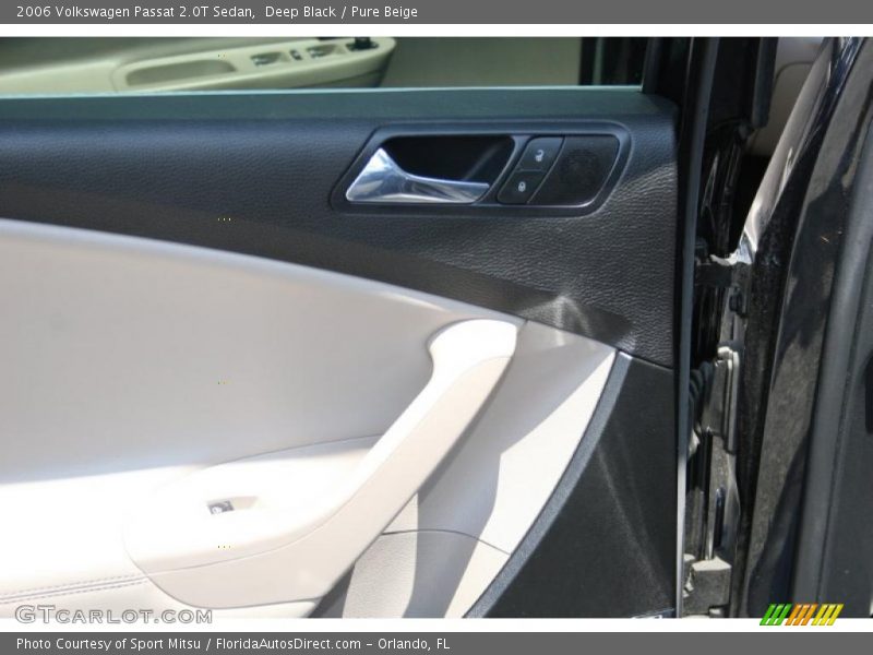 Deep Black / Pure Beige 2006 Volkswagen Passat 2.0T Sedan