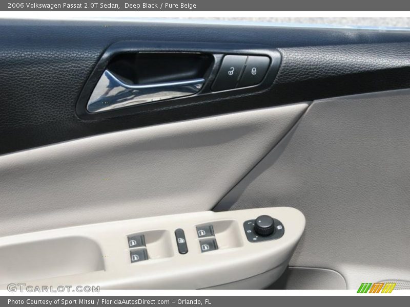 Deep Black / Pure Beige 2006 Volkswagen Passat 2.0T Sedan