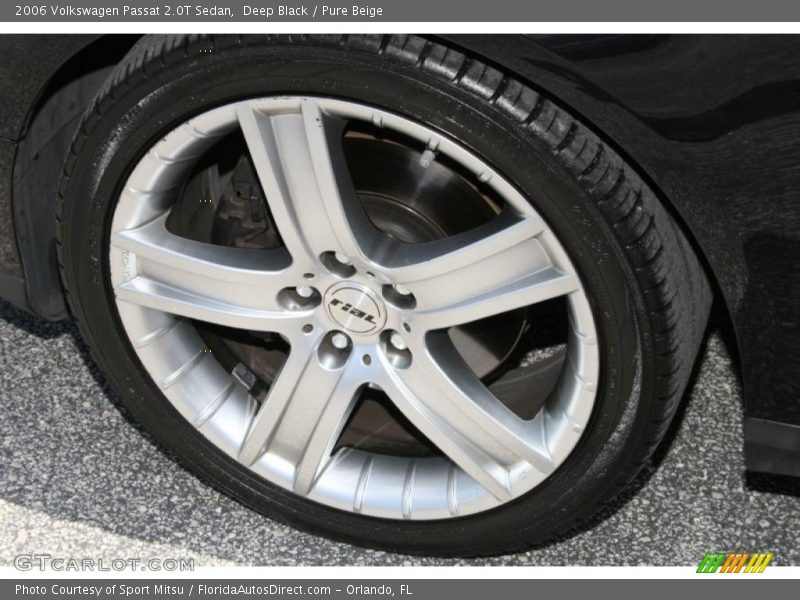 Deep Black / Pure Beige 2006 Volkswagen Passat 2.0T Sedan