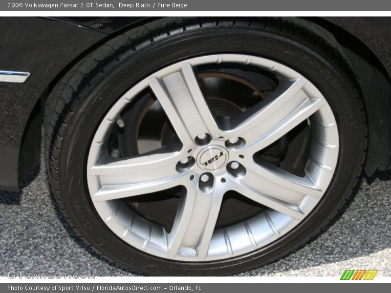 Deep Black / Pure Beige 2006 Volkswagen Passat 2.0T Sedan