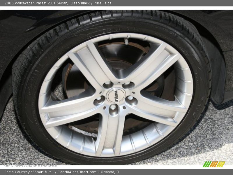Deep Black / Pure Beige 2006 Volkswagen Passat 2.0T Sedan