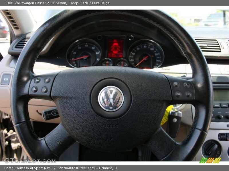 Deep Black / Pure Beige 2006 Volkswagen Passat 2.0T Sedan