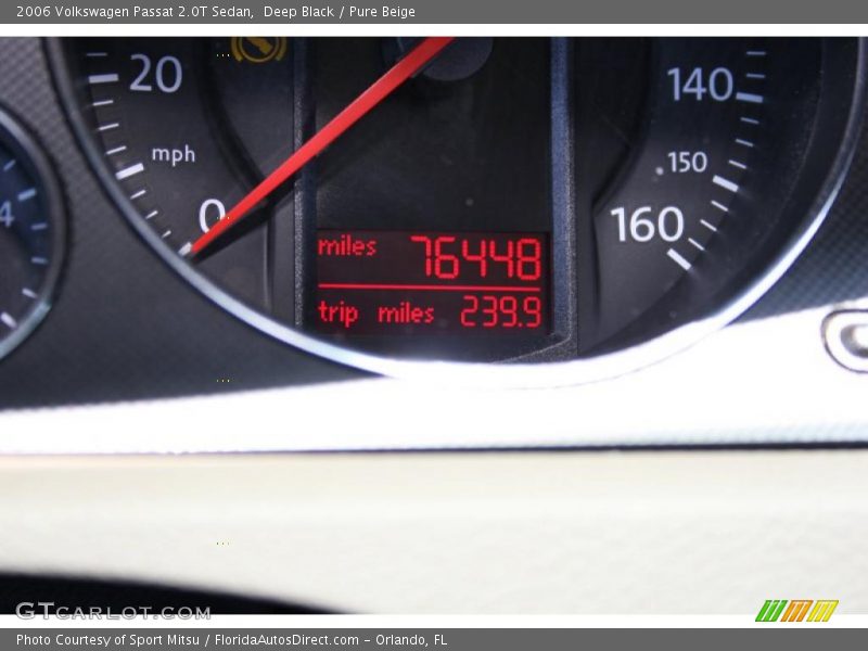 Deep Black / Pure Beige 2006 Volkswagen Passat 2.0T Sedan