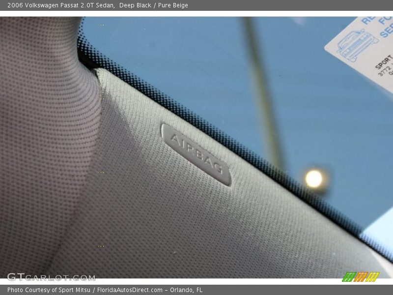 Deep Black / Pure Beige 2006 Volkswagen Passat 2.0T Sedan