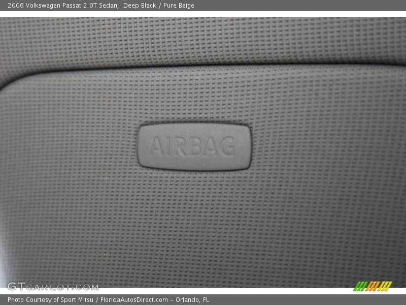 Deep Black / Pure Beige 2006 Volkswagen Passat 2.0T Sedan
