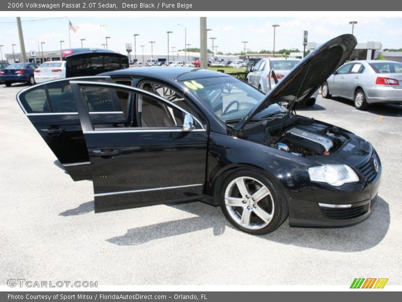 Deep Black / Pure Beige 2006 Volkswagen Passat 2.0T Sedan