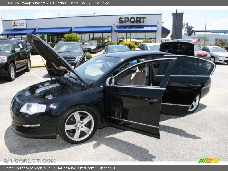 Deep Black / Pure Beige 2006 Volkswagen Passat 2.0T Sedan