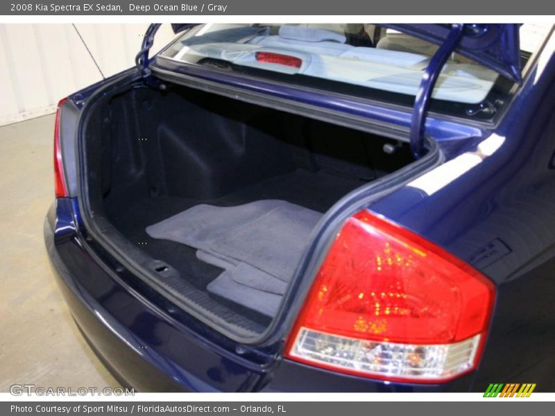 Deep Ocean Blue / Gray 2008 Kia Spectra EX Sedan