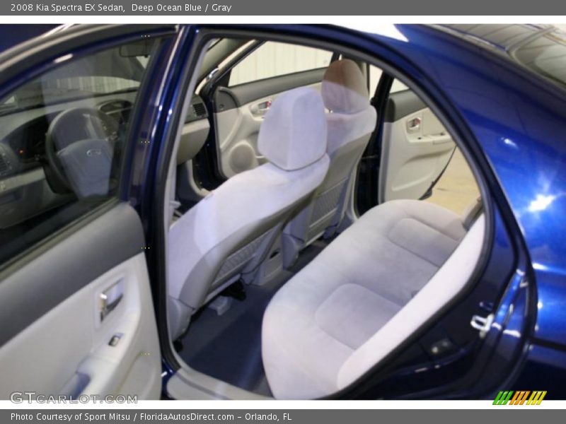 Deep Ocean Blue / Gray 2008 Kia Spectra EX Sedan