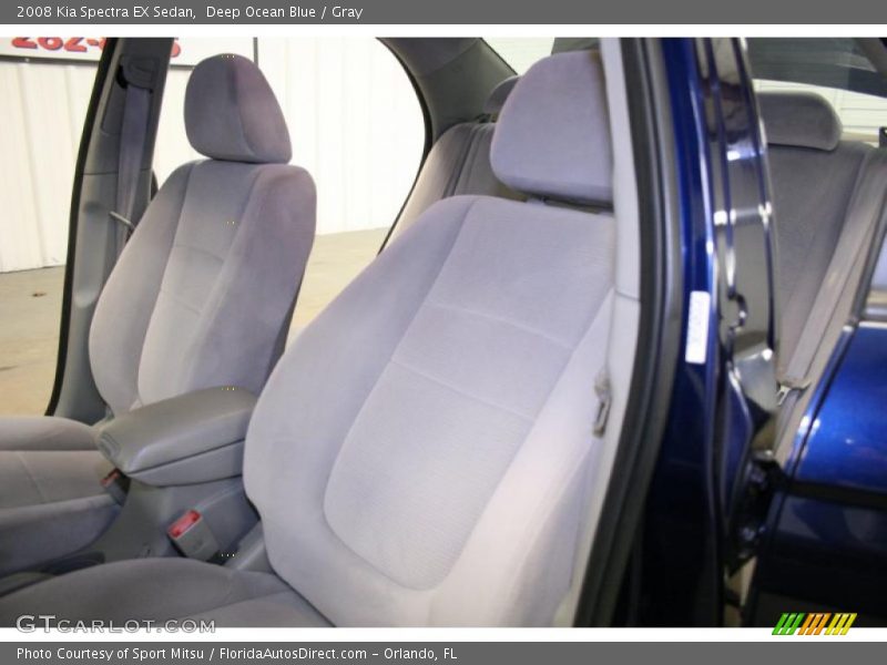 Deep Ocean Blue / Gray 2008 Kia Spectra EX Sedan