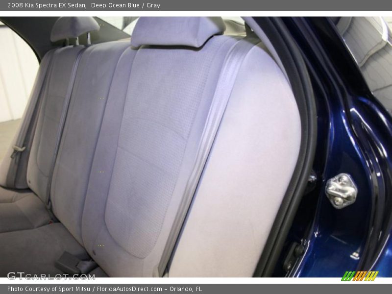 Deep Ocean Blue / Gray 2008 Kia Spectra EX Sedan