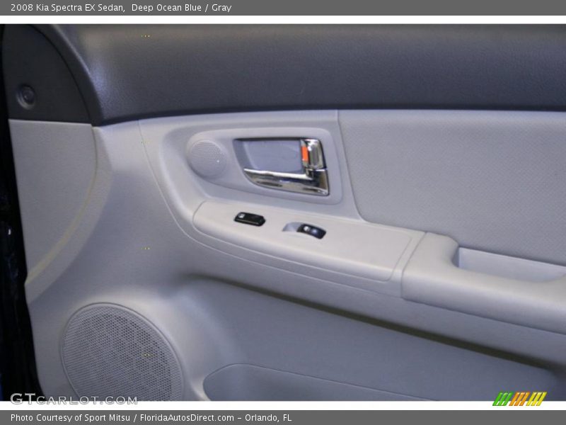 Deep Ocean Blue / Gray 2008 Kia Spectra EX Sedan