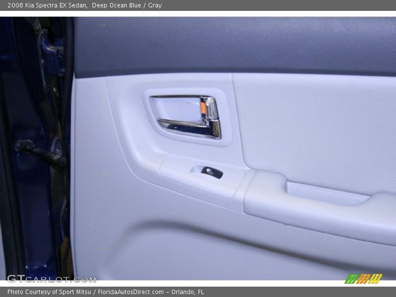 Deep Ocean Blue / Gray 2008 Kia Spectra EX Sedan